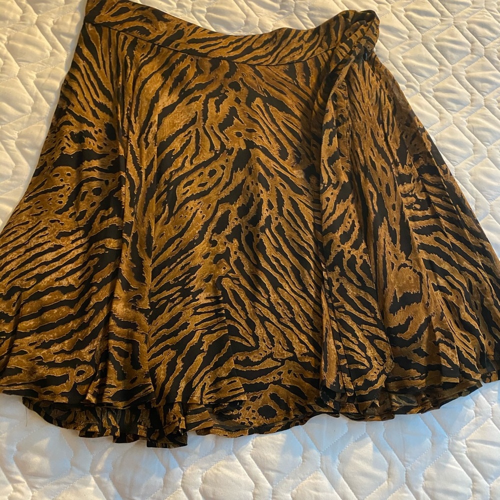 Zebra print designer skirt by ganni